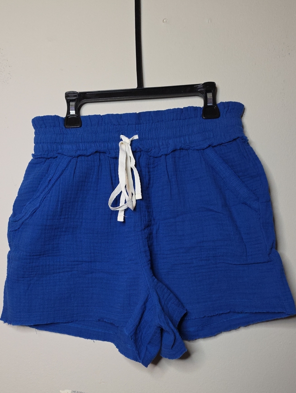 Zenana Classic Blue Drawstring Casual Shorts